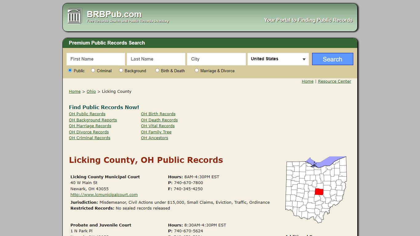 Licking County Public Records | Search Ohio Government ...